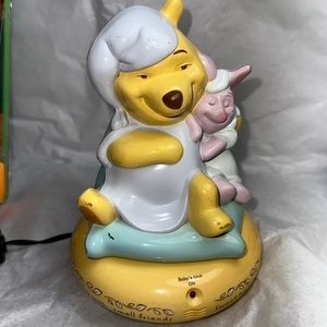 Winnie the Pooh&Piglet-Pajama Night Light w/LullabyMusic Vintage Retro RareClean